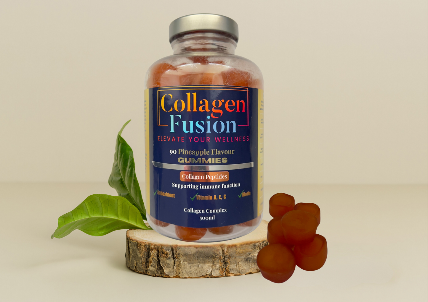 Collagen Fusion Gummies- Pineapple Flavour